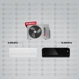 Arçelik 1+2 Multi Sistem Klima / 18100 Md Pro Dış Ünite ( 9.000 Btu Beyaz Iç Ünite + 12.000 Btu Siyah Iç Ünite )