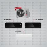 Arçelik 1+3 Multi Sistem Klima / 30100 Md Pro Dış Ünite ( 9 Btu Beyaz + 12 Btu Siyah + 18 Btu Siyah Iç Üniteler )