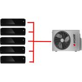 Arçelik 1+3 Multi Sistem Klima / 36100 Md Pro Dış Ünite ( 4 Adet 9 Btu Siyah 1 Adet 18 Btu Siyah