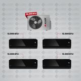 Arçelik 1+4 Multi Sistem Klima / 36100 Md Pro Dış Ünite ( 4 Adet 12 Btu Siyah Iç Üniteler )
