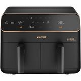 Arçelik 2400 W Çift Hazneli 8,5 Lt Siyah Airfryer, Zamanlayıcı ve Yağsız Pişirme Teknolojisi