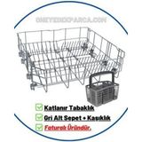 Arçelik 6222 Gri Bulaşık Makinesi Alt Sepet Katlanır Tabaklık Özelliği ile Uyumlu Parça - Katlanır Tabaklıklı