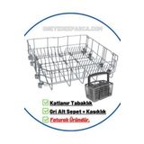Arçelik 6271 Gri Bulaşık Makinesi Alt Sepet