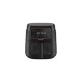 Arçelik 7.6 lt Kapasiteli Yağsız Fritöz 1750 W Cam Sepet ve LED Ekran ile Kolay Temizlik Siyah