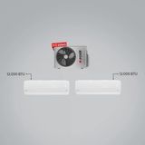 Arçelik A++ 12000 BTU + 12000 BTU İç Ünite (1 adet Dış Ünite = 2 adet İç Ünite) 18000 BTU 1+2 Multi Inverter Klima