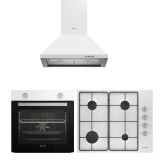 Arçelik AFM 130 B - OMD D 611 EB - P 27 YB Beyaz 3'lü Ankastre Set