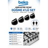 Arçelik Ankastre Ocak Set Üstü Ocak Düğme ( 4 Adet ) 110246678