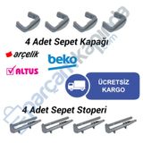 Arçelik Beko Altus Bulaşık Makinesi Ray Sepet Stoper Kapak