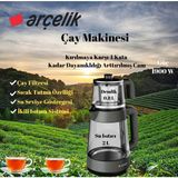 Arçelik Çay Makinesi 1900 Watt - Gri - Siyah