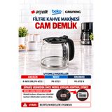 Arçelik FK-4112 K Kahve Makinesi Cam Demlik -