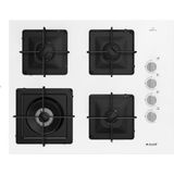 Arçelik Gazlı Ocak 4 Gözlü Beyaz Cam Tablalı 7,4 kW Güçlü Ankastre Kullanım için Modern Tasarım