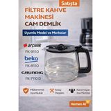 Arçelik Grundig Fk 7110 D Filtre Kahve Makinesi Cam Demlik 9178024422