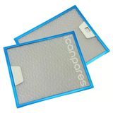 Arçelik İle Uyumlu 250X300 Mm (25X30 Cm) Aspiratör Davlumbaz Alüminyum Yağ Filtresi (2 Adet)