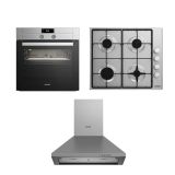 Arçelik Inox Çizgi Ankastre Set