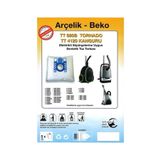 Arçelik Kanguru S4120-s4122-s4124-s4910-s4920-s4925 Uyumlu Bez Torba 5 Adet