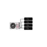 Arçelik Mirror Siyah Multi Duvar Tipi 4+1 İnverter 12+12+12+12 -- 36100 Md yeni seri pro dış ünite // 30000Btu Klima