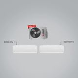 Arçelik Multi sistem klima / 1+2 Multi Klima / 1 Adet 9 Btu Beyaz+1 Adet 12 Btu Beyaz Iç Ünite / 1 Adet 18 Btu Dış Ünite