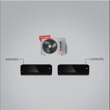 Arçelik Multi sistem klima /9000 Btu Siyah + 12000 Btu Siyah Iç Ünite / 18000 Btu Dış ünite 1+2 Multi Inverter Klima