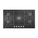 Arçelik Ocd 790 S Gazlı Ankastre Ocak 90 cm Siyah Cam Yüzeyli 5 Gözlü Wok Gözü ile Güçlü Kullanım