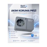 Arçelik Orijinal Gerçek Akım Korumalı Priz Tekli (1050 J Yüksek Kalite)