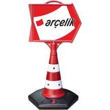 Arcelik Reklam Yönlendirme ve Tanıtım Ok Dubası - Kırmızı - Beyaz