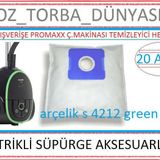Arçelik S 4212 Green Toz Torbası