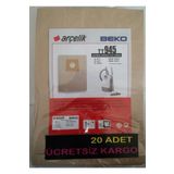 Arçelik S911 S 941 S6945 20 Adet Kağıt Süpürge Toz Torbası