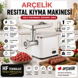 Arçelik Sosis/sucuk Aparatı Ile Birlikte Resital 2400 W Kıyma Makinesi - Beyaz