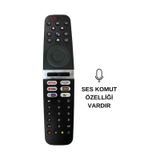 Arçelik Uyumlu-beko-Grundig Gr-v3 Ses Komutlu Netflıx-youtube-beın-exxen-tv+ Lcd Led Tv Kumandası