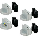 Arçelik Uyumlu Ocd T 651 Dwg Gazlı Ocak Düğmesi Takımı – 4’lü Inox - Adet-Set