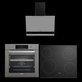 Arçelik Yeni Elegant Buhar Destekli Ankastre Set - Inox - Siyah