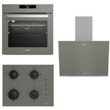 Arçelik Yeni Grion Pro 9670 CTG - 651 EG - 606 2 G 3'lü Gri Ankastre Set