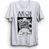 Arch Enemy, The World Is Yours, Rock Metal Müzik Grubu Baskılı, %100 Pamuk Tişört - Beyaz