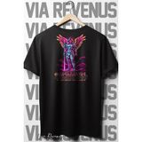 Archangel Sırt Baskılı Siyah Oversize T-Shirt - XL