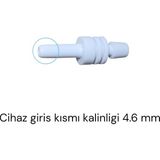 Archer Dijital Tansiyon Aleti Konnektöru Jak Beyaz Düz Tip 4.6 Mm