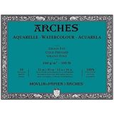 Arches 640 gr 26x36 cm 10 Sayfa Blok Sulu Boya Blok Kağıt