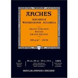 Arches Blok Defter Kalın Doku 300 g 26x36 cm 12 Yaprak Sulu Boya Kağıdı