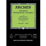 Arches Cold Press Natural White 185 gr A5 15 Sayfa Suluboya Defteri