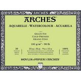 Arches Cold Pressed 185 gr 20 Yaprak 23x31 cm Sulu Boya Defteri