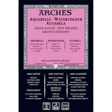 Arches Düz Doku 300 gr A5 12 Yaprak Sulu Boya Defteri