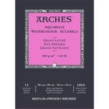 Arches Hot Pressed 300 gr 12 Yaprak 26x36 cm Sulu Boya Defteri