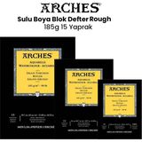 Arches Rough 185 gr 15 Yaprak Sulu Boya Blok Defter