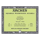 Arches Suluboya Blok Defter - Orta Doku - 185 gr 23 x 31 cm 20 Yaprak