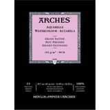 Arches Suluboya Defteri Blok Sıcak Baskı - Düz Doku 185 gr 29 x 42 cm 15 Yaprak