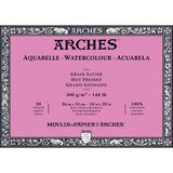 Arches Suluboya Defteri Blok Sıcak Baskı - Düz Doku 300 gr 36 x 51 cm 20 Yaprak