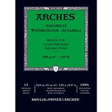 Arches Suluboya Defteri Blok Soğuk Baskı - Orta Doku 300 gr 12 Yaprak A5 15 x 21 cm