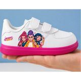 Archie Pet Pembe Taban Logolu Kızlar Baskılı Kız Çocuk Spor Ayakkabı - Beyaz - Fuşya