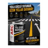 ARCMARİN KİMYA VE DENİZCİLİK HIRDAVAT Yol Çizgi Boyası- Trafik Asfalt, Beton, Otopark ve Bordür Yüzeyleri İçin Dayanıklı Kaplama Boya Sarı ve Beyaz