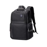 Arctic Hunter B00449 Erkek Sırt Seyahat Laptop Çantası, Suya Dayanıklı, Ergonomik Bölmeli, 15.6 inç, Siyah