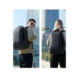 Arctic Hunter Erkek Sırt Seyahat Laptop Çantası, Suya Dayanıklı, Ergonomik, Gri, M Beden
